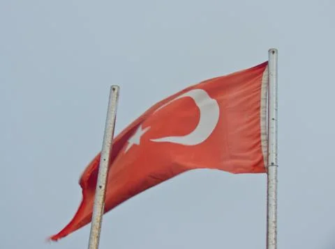 Flag of turkey 写真素材