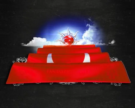 Flag Turkey quality designer flag Stock Illustration