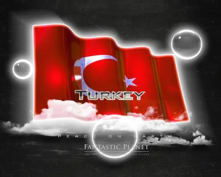 Flag Turkey quality designer flag Stock Illustration