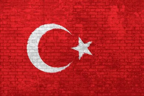 Flag of Turkey Wall Ilustración de archivo
