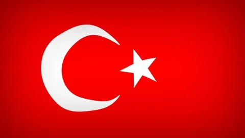 Flag of turkey waving animation Stock-Footage 121413217