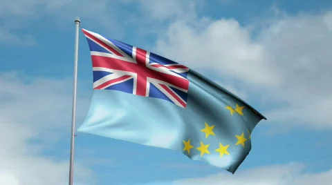 Flag of Tuvalu Video stock 450153