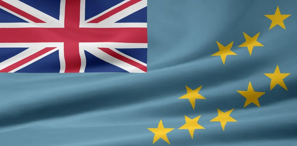 Flag of Tuvalu Stock Illustration
