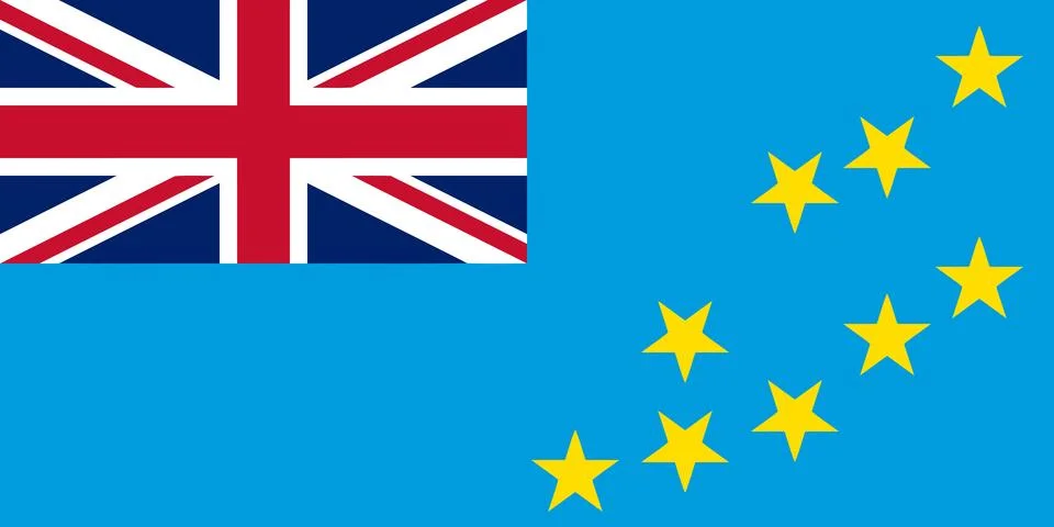 Flag of Tuvalu Stock Illustration