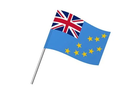 Flag of Tuvalu Stock Illustration