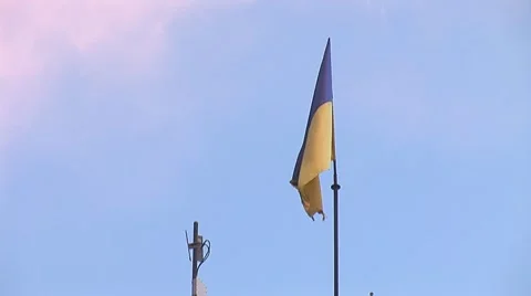 Flag ua Stock Footage 8647520