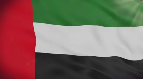 Flag of UAE Stock Footage 51958774