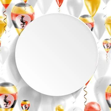 Flag of Uganda Stock Illustration