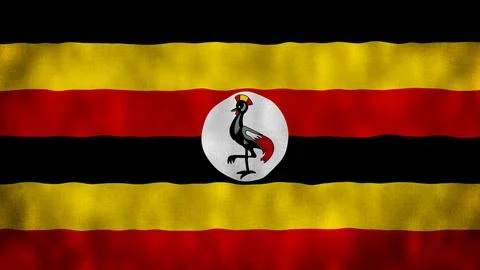 Flag of Uganda Stock Illustration
