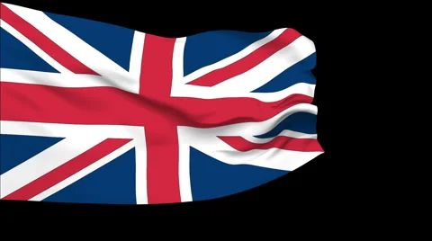 Flag of UK Stock Footage 1052973