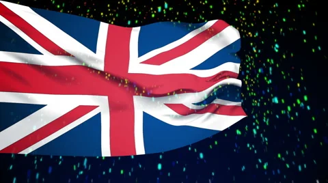 Flag of UK Stock Footage 1052978