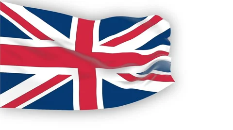 Flag of UK Stock Footage 1052986