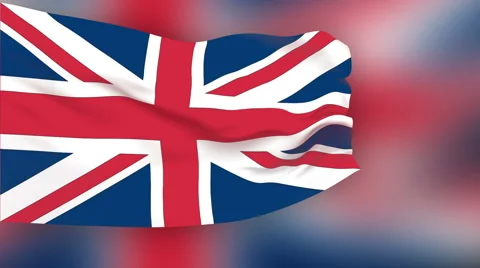 Flag of UK Video stock 1052990