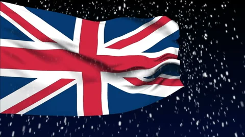 Flag of UK Video stock 1052999
