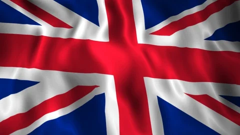Flag UK Stock Footage 128180370