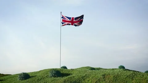Flag of UK Stock-Footage 168274632