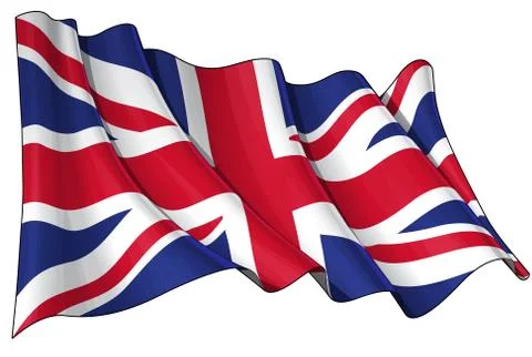 Flag of UK Stock Illustration