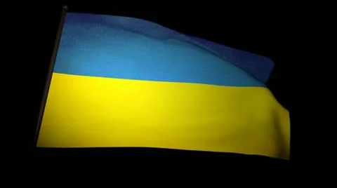 Flag Ukraine 01 Stock Footage 11145816