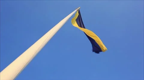Flag of Ukraine 1 Stock-Footage 10846769