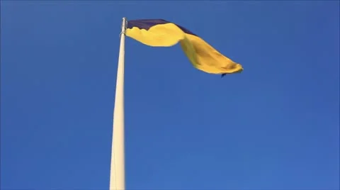Flag of Ukraine 2 Stock-Footage 10846779