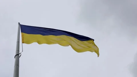 Flag of Ukraine 2 Video stock 345927862