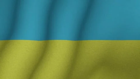 The flag of Ukraine. The developing 3d national flag of Ukraine. 1080p HD 動画素材 273195007