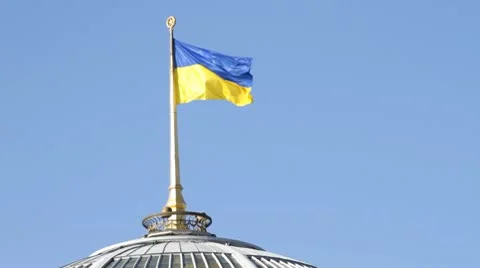 Flag of Ukraine Stock Footage 8941712