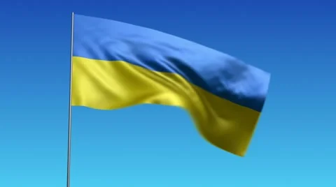 Flag of Ukraine Stock Footage 10820994