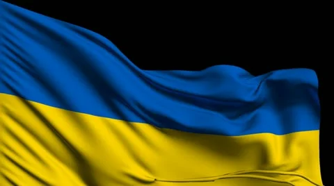 Flag of Ukraine Stockbeeldmateriaal 22318807