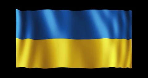 Flag of Ukraine Stock Footage 87243871