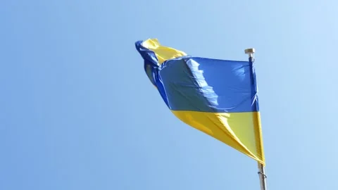 Flag of Ukraine Stock Footage 171752154