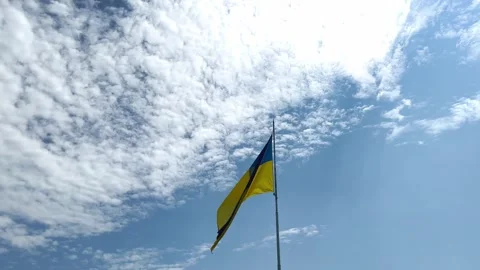 Flag of Ukraine Stock Footage 245236593