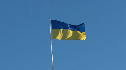 Flag of the Ukraine Stock Footage 300867248