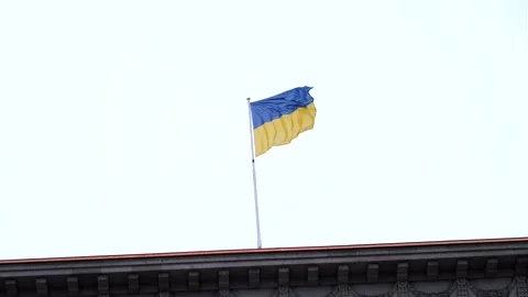 Flag of the Ukraine Stock Footage 301465438