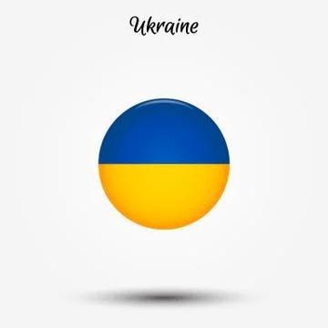 Flag of Ukraine icon Stock Illustration