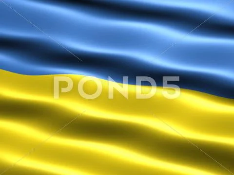 Flag of ukraine Stock Illustration