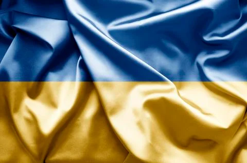Flag of ukraine Stock Illustration