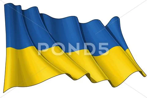 Flag of Ukraine Stock Illustration