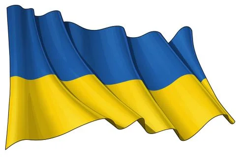Flag of Ukraine Stock Illustration
