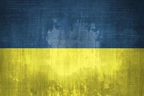 Flag of ukraine Stock Illustration