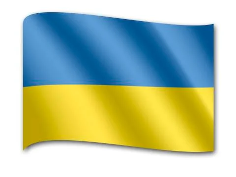 Flag of ukraine Stock Illustration
