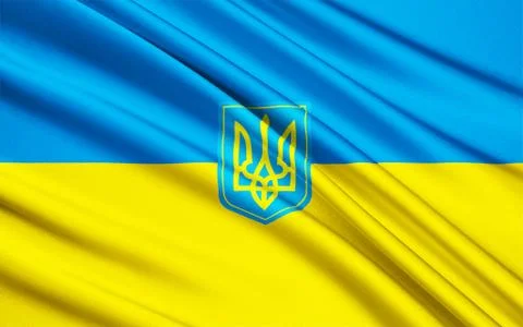 Flag of the Ukraine Stock Illustration