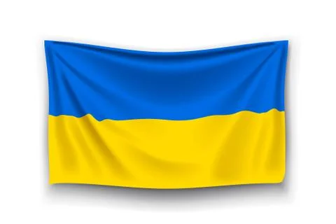 Flag of ukraine Stock Illustration
