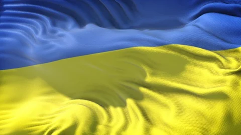 Flag of Ukraine Loop Stock Footage 104694548