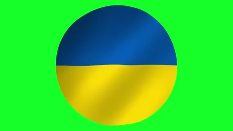 Flag of Ukraine waving effect animation 4k UHD Stock Footage 136212848