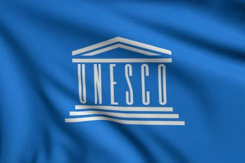 Flag of unesco Stock Illustration