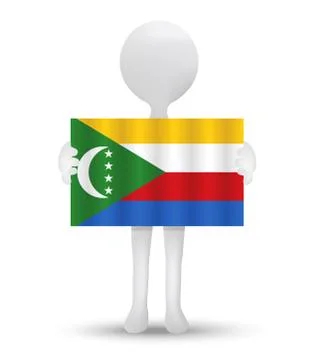 Flag of Union of the Comoros Stock Illustration
