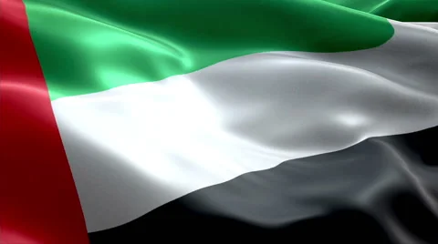 Flag United Arab Emirates Video stock 47784302