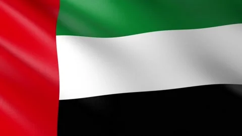 Flag of United Arab Emirates Stock Footage 151872273