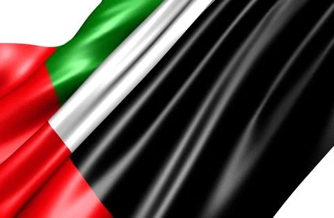 Flag of united arab emirates Stock Illustration